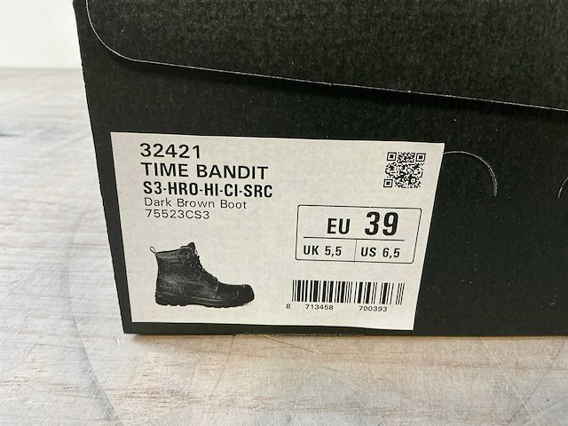 Mr. miles s3 - hro - hi - ci - src time bandit werkschoenen 39 (10x) - afbeelding 1 van  1