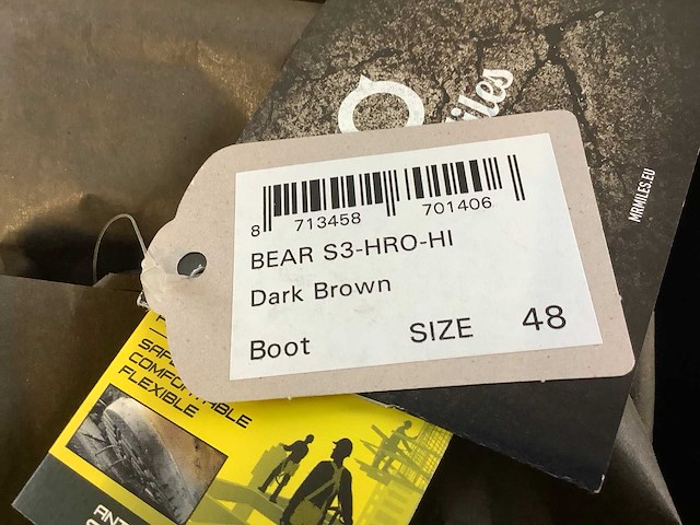 Mr.miles bear s3 veiligheidsschoenen (2x) - maat 48. - afbeelding 3 van  4