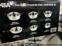 Msa 12 pcs. stainless steel pannenset (14x) - afbeelding 1 van  5