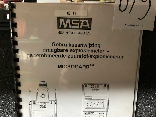 Msa microguard zuustof/explosie meter - afbeelding 2 van  3