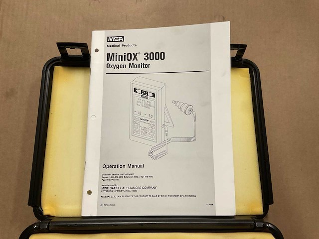 Msa miniox 3000 oxygen monitor - afbeelding 7 van  8