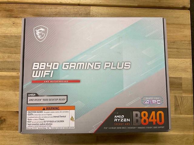 Msi bb40 gaming plus wifi motherboard - afbeelding 1 van  3