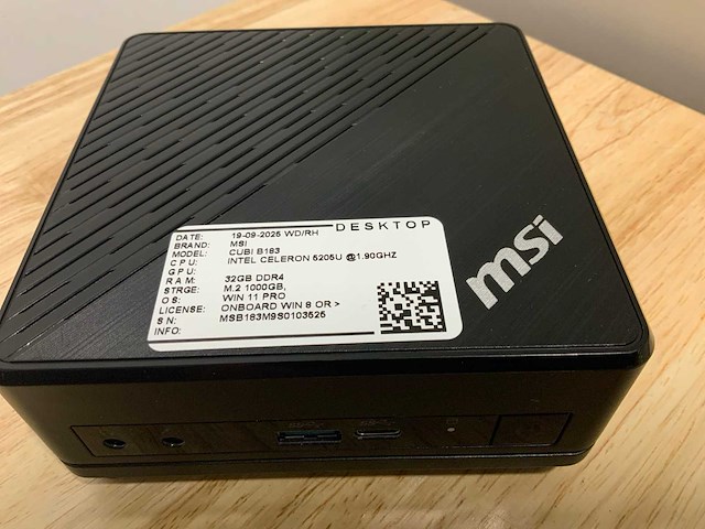 Msi cubi b183 desktop - afbeelding 2 van  4
