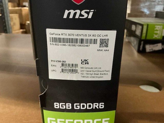 Msi geforce rtx 3070 videokaart - afbeelding 5 van  5