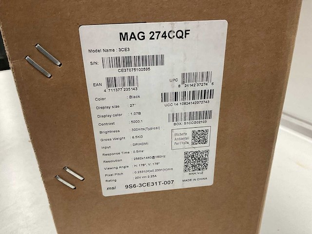 Msi mag 274dqf wqhd monitor - afbeelding 4 van  5