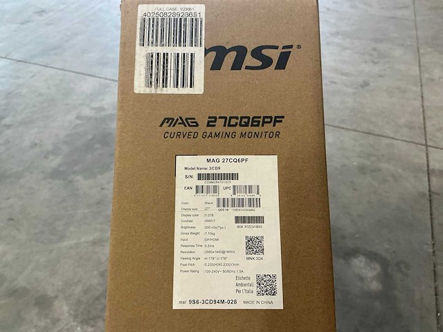 Msi mag 27cq6pf curved gaming monitor - afbeelding 4 van  4