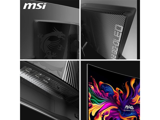 Msi mag 321cup qdoled 4k uhd curved gaming monitor - afbeelding 3 van  6