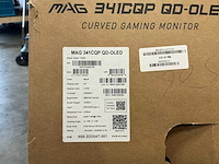 Msi mag 341cqp qd-oled curved gaming monitor - afbeelding 3 van  4