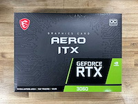 Msi nvidia aero itx geforce rtx 3060 videokaart - afbeelding 1 van  3