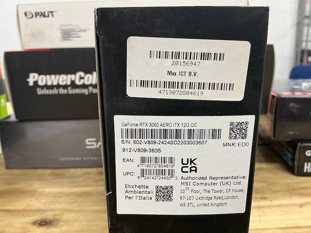 Msi nvidia aero itx geforce rtx 3060 videokaart - afbeelding 3 van  3