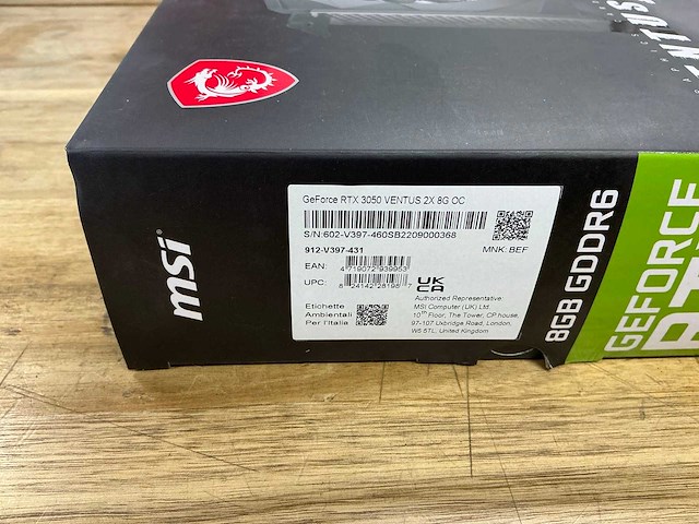 Msi nvidia geforce rtx 3050 videokaart - afbeelding 2 van  3