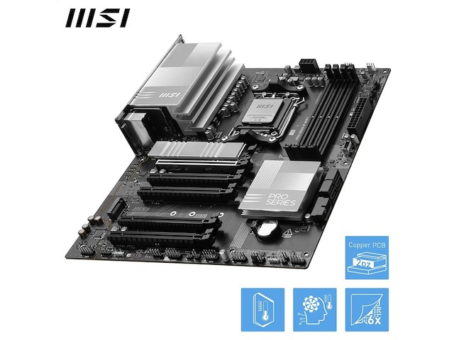 Msi pro b840p wifi moederbord atx socket am5 amd b840 - afbeelding 3 van  5