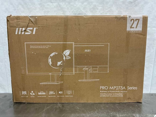 Msi pro mp273a monitor - afbeelding 1 van  7