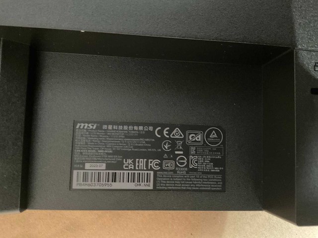 Msi pro mp273a monitor - afbeelding 6 van  7