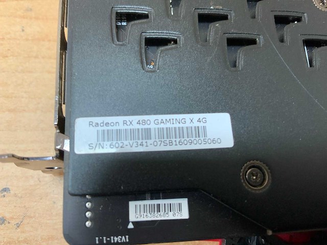 Msi radeon rx 480 gaming x 4g - gaming videokaart - afbeelding 4 van  4