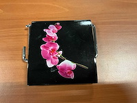 Msv orchidee rvs partij wc-rol houder - afbeelding 1 van  4