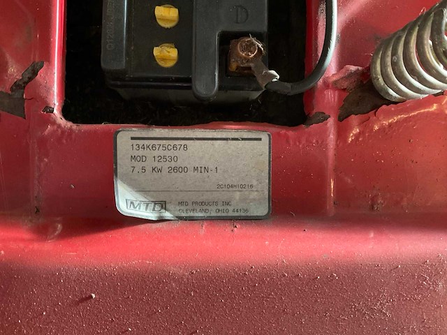 Mtd 12530 zitmaaier - afbeelding 9 van  9