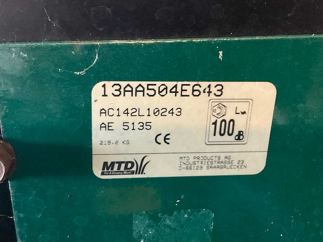 Mtd ae5135 zitmaaier - afbeelding 9 van  9