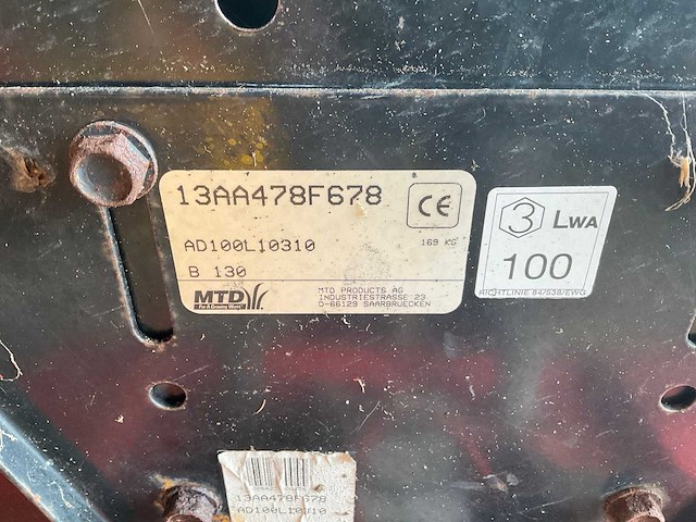 Mtd b 130 zitmaaier - afbeelding 7 van  7