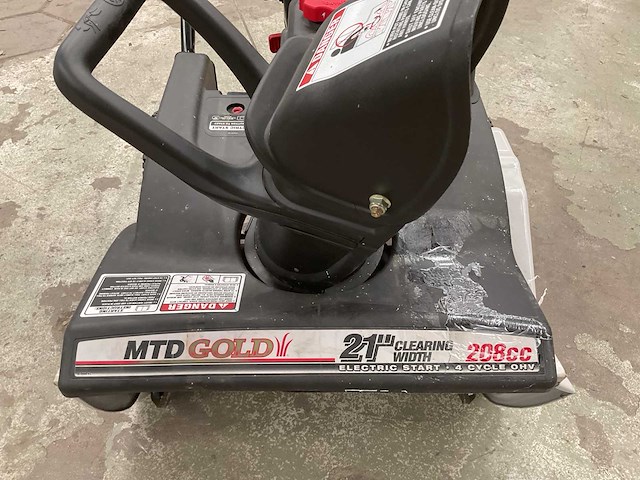 Mtd gold 21” 208cc snow blower - afbeelding 7 van  7