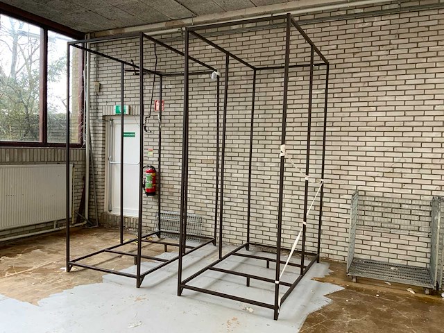 Mtf textiel rollen opslagframe (2x) - afbeelding 2 van  5