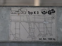 Muba steigerbok type k3 - 157x5x170cm - 2 stuks - afbeelding 5 van  6