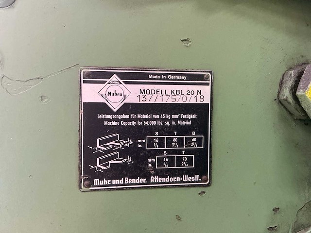 Mubea 137/17570/18 ponsmachine - afbeelding 11 van  27