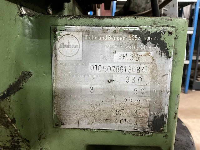 Mubea bfl35 pons- en knipmachine - afbeelding 3 van  11