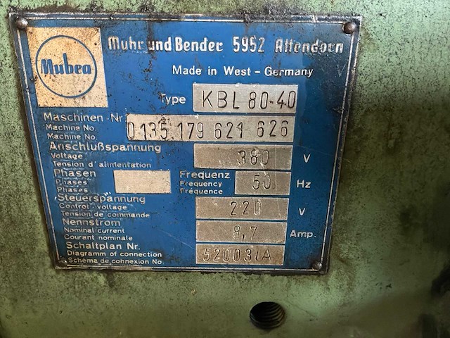 Mubea kbl 80-40 optima f profiel bewerkingsmachine - afbeelding 6 van  14