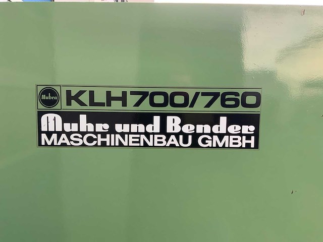 Mubea muhr und bender - klh 700/760 - ponsmachine - afbeelding 10 van  11