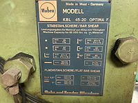 Mubea muhr&bender kbl45-20optima pons- en knipmachine - afbeelding 17 van  19