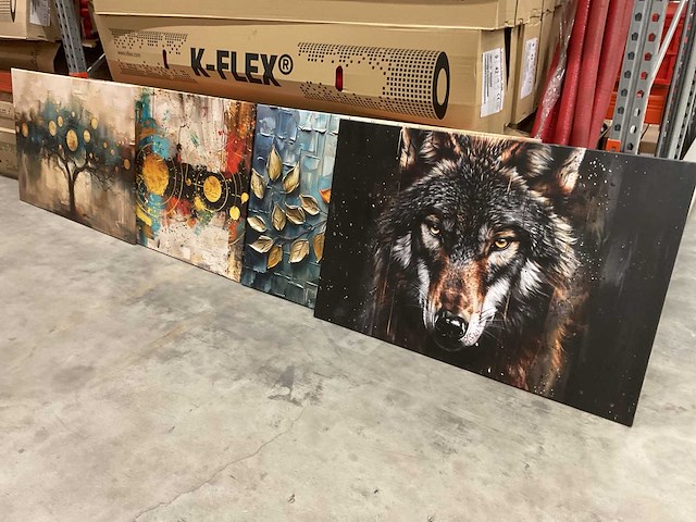 Muchowow 120x80cm wanddecoratie (4x) - afbeelding 1 van  6