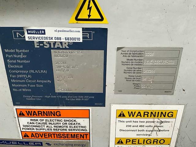 Mueller melkkoeltank 9100 ltr. met koelinstallatie - afbeelding 2 van  18