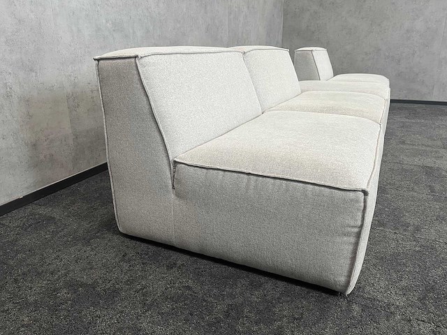 Muisgrijze modulaire sofa - afbeelding 3 van  9