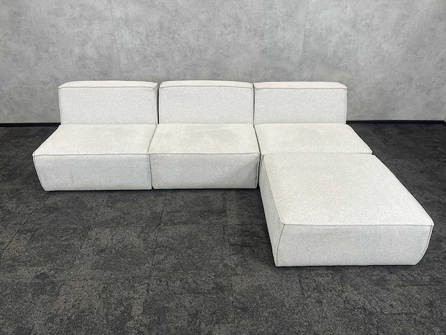 Muisgrijze modulaire sofa - afbeelding 5 van  9
