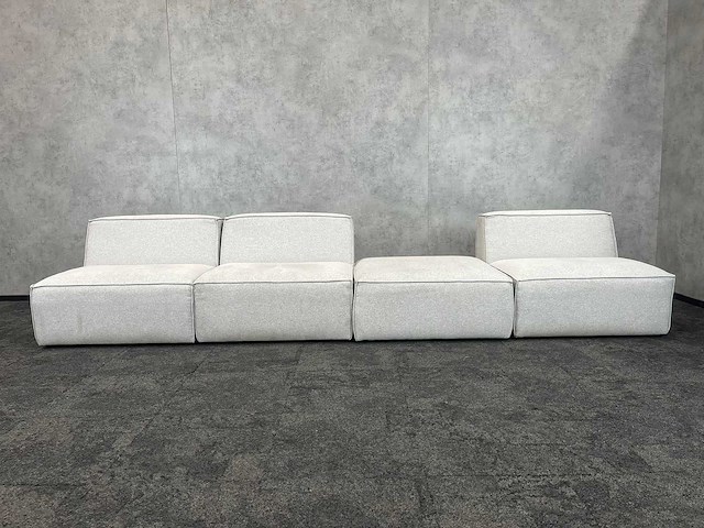 Muisgrijze modulaire sofa - afbeelding 1 van  7