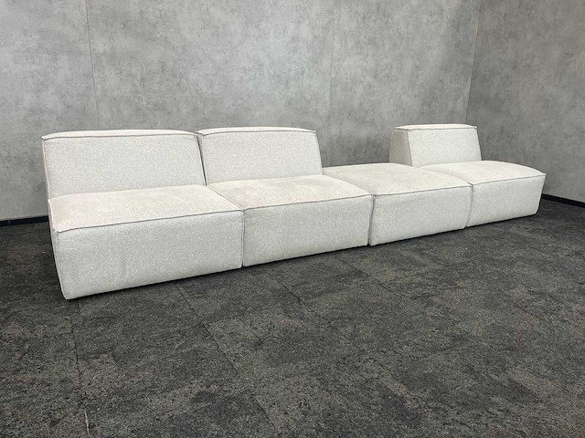 Muisgrijze modulaire sofa - afbeelding 2 van  7