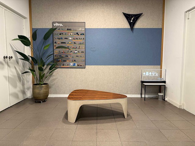 Muller lt3 salontafel walnoot + beige - afbeelding 1 van  9