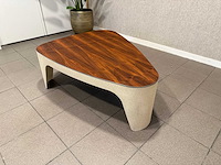 Muller lt3 salontafel walnoot + beige - afbeelding 3 van  9