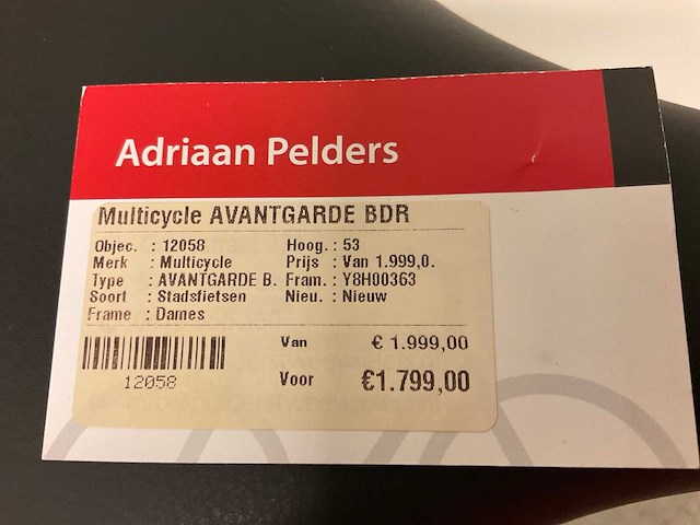 Multcycle avant-garde damesfiets - afbeelding 6 van  6