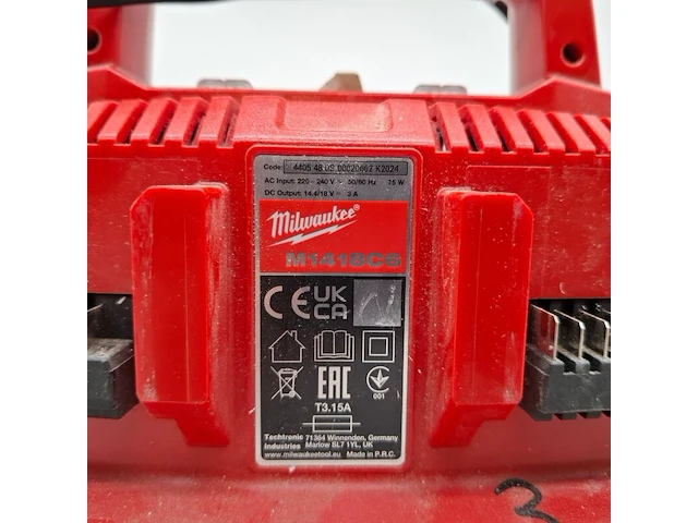 Multi acculader, milwaukee, m1418c6 - afbeelding 3 van  3