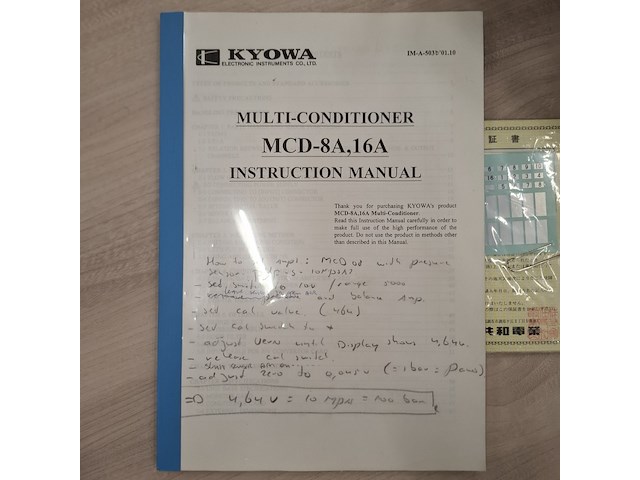 Multi conditioner / meetversterker-unit kyowa, mcd-8a - afbeelding 3 van  16