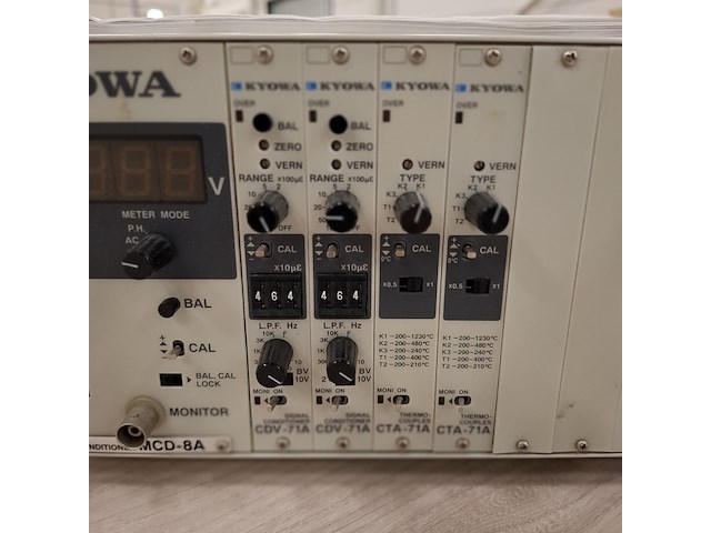 Multi conditioner / meetversterker-unit kyowa, mcd-8a - afbeelding 4 van  9