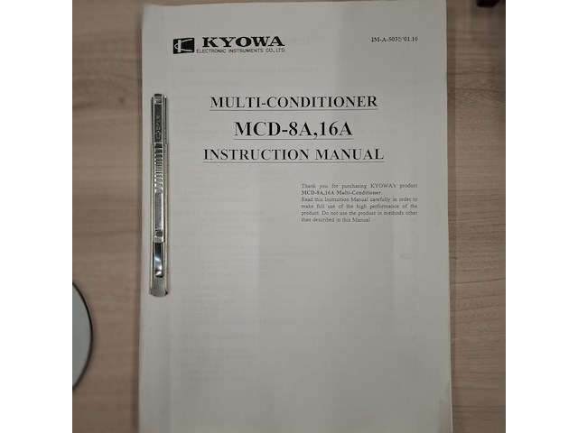 Multi conditioner / meetversterker-unit kyowa, mcd-8a - afbeelding 9 van  9