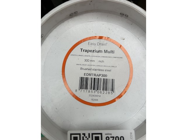Multi trapezium douchegoot met zijuitloop 50 mm 30 cm easy drain - afbeelding 2 van  2