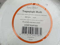 Multi trapezium douchegoot met zijuitloop 50 mm 30 cm easy drain - afbeelding 2 van  2