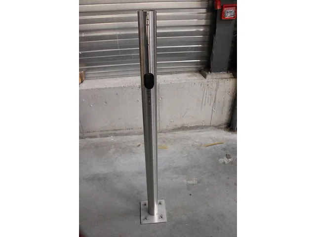 Multifunctionele combipaal, lengte 140 cm, met vloermontageplaat 19,5 x 19,5 cm. - afbeelding 3 van  3