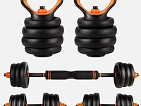 Multifunctionele dumbell, fitness set cclife, rood/zwart - afbeelding 2 van  2