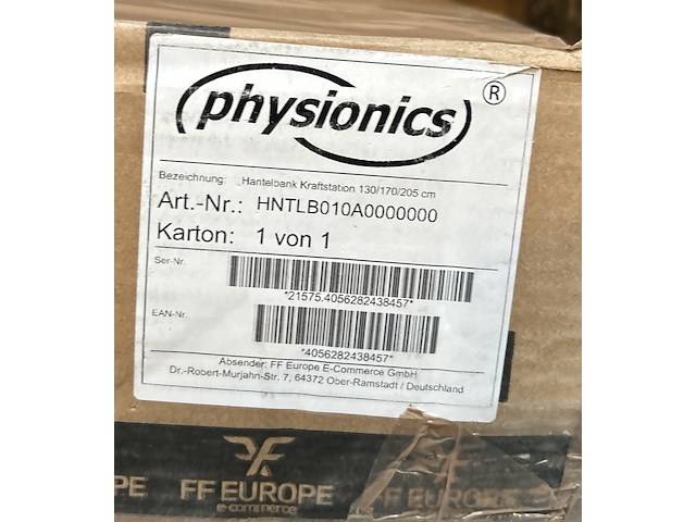 Multifunctionele halterbank physionics, hntlb010a0000000 - afbeelding 3 van  3