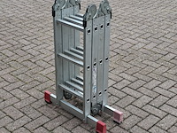 Multifunctionele ladder, jumbo, hobby | 4x3 treden - afbeelding 1 van  5